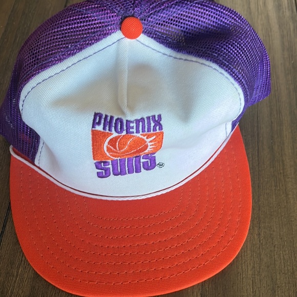 Vintage Phoenix Suns mesh back trucker style flat bill hat - Picture 5 of 5